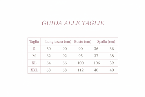 Guida alle taglie - Maglia 2